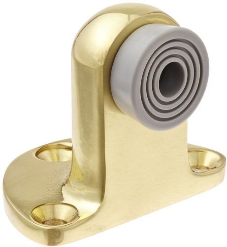 Brass door stop 1 1/4&#034; fastener with plastic anchor 2 1/2&#034; base width 1 for sale