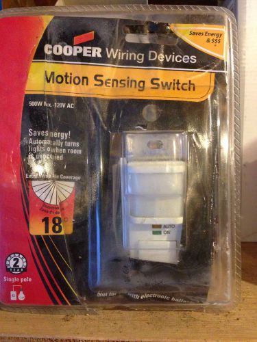 Cooper Wiring Devices Motion Sensing Switch