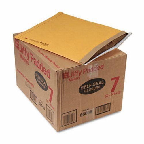 Sealed Padded Self-Seal Mailer, #7, 14 1/4 x 20, Brown, 50 per Carton (SEL86048)
