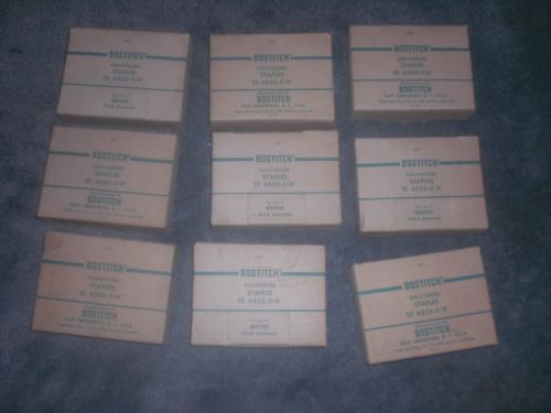 9 Boxes BOSTITCH Galvanized Staples SS 6555-3/4&#034; 9 boxes, 500 per Box