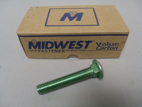 Midwest - 3/4-10 x 4-1/2 Carriage Bolt Grade 5 - Green Rinsed Zinc Bulk Hardwar