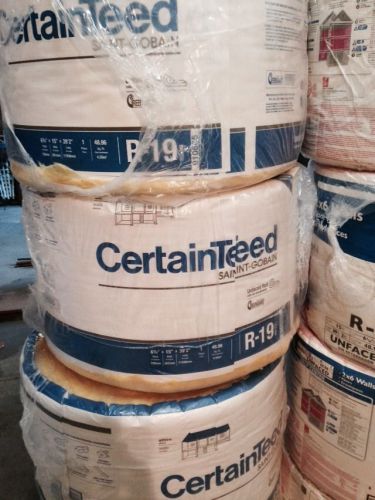Lot of insulation - new, packaged owens &amp; certainteed both r19 -26 rolls!! for sale