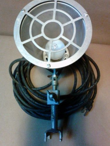 Mid century modern industrial lighting steampunk spotlight w/ 26&#039; grounded cord for sale