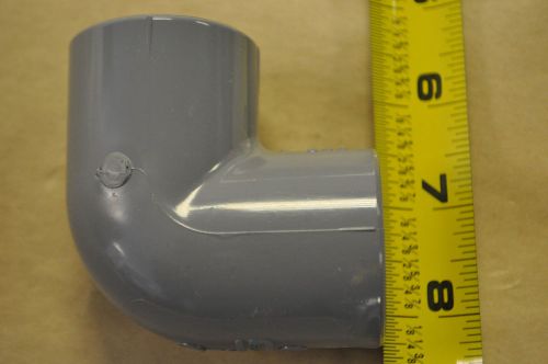 Spears 806 Series PVC Pipe Fitting, 90 Degree Elbow, Schedule 80, 1&#034; Socket