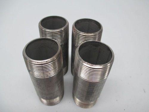 Lot 4 new lcm304/l8a312w40 1-1/4 nipple pipe fitting 4x1-1/4in d263721 for sale