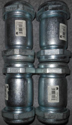 4- Galvanized Steel 1 1/2&#034; Compression Couplings. #160-007