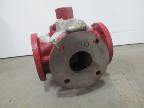 New homestead 608 4 way iron flanged 3 in plug valve d245239 for sale