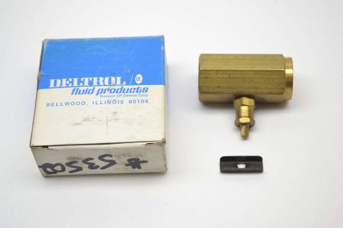 New deltrol n25b 10000-79 pneutrol control 3/8 in npt brass needle valve b397726 for sale