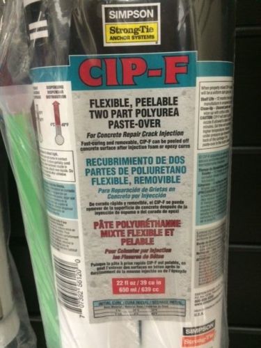 Cip-f flexible, peelable two part polyurea paste-over (simpson strong-tie) for sale