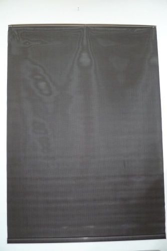 Mechoshade thermoveil commercial window covering dark brown shade 56&#034; w x 78&#034; l for sale