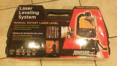 Johnson 40-0918 rotary laser level, new, NEVER USED, with tripod