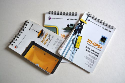 Topcon Quick Reference Guides ( Three of Them )