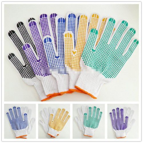 12 Pairs Men&#039;s Practical Durable Construct Protective Work Glove Gloves LYRC0002