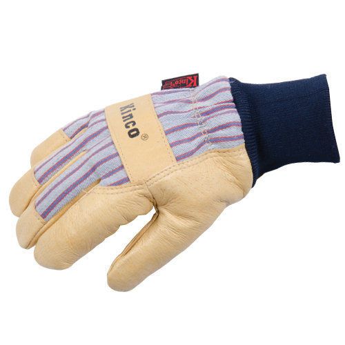 KINCO Lined Knit Wrist Pigskin Work Gloves SizeXLarge Construction Farm *1 Pair*