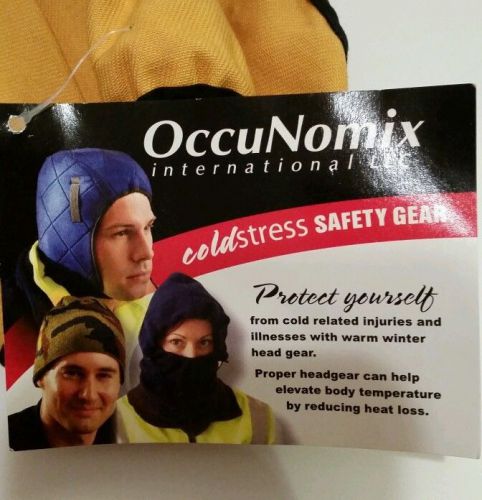 Winter hard hat yellow Liner Hot Rods OccuNomix Coldstress Safety Gear