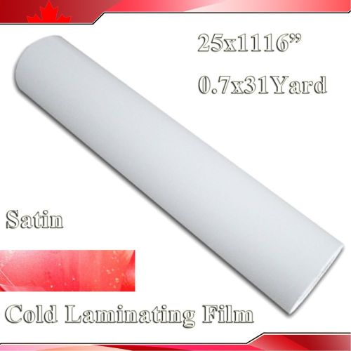1116x25&#034; 3Mil Sain Matt Paper Adhesive Glue Vinyl Cold Laminating Film Laminator