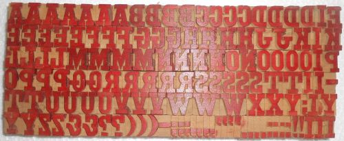 135 piece Unique Vintage Letterpress wooden type printing blocks Unused s1054