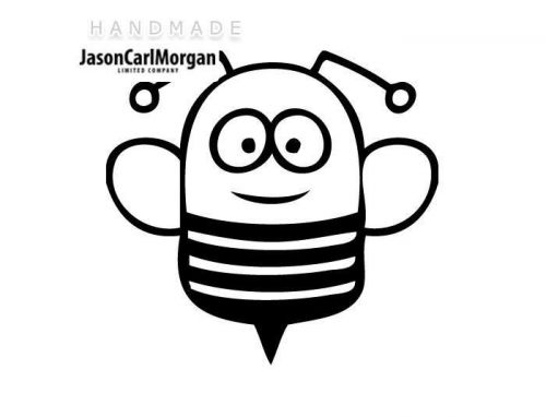 JCM® Iron On Applique Decal, Bee Black