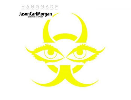 JCM® Iron On Applique Decal, Eyes Neon Yellow