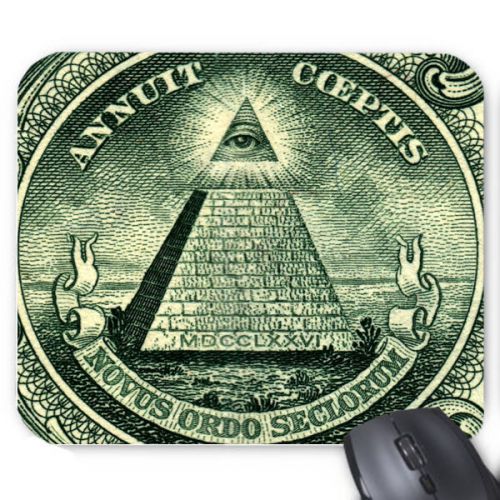 Dollar Bill , All Seeing Eye , illuminati Logo Mouse Pad Mat Mousepad Hot Gift