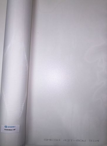 3 yards 110 mesh x 60&#034; width - white precision printing fabric (smesh) for sale
