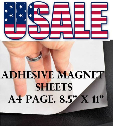 20x Self Adhesive Flexible Magnet Sheet 8.5”x11” (A4 page) 15mil Signs pictures