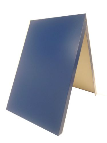 A-board pavement sign,advertising,menu,sandwich board, metal frame, blue for sale