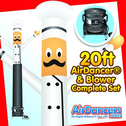 Chef airdancer® &amp; blower complete air dancer set approx 15ft tall for sale
