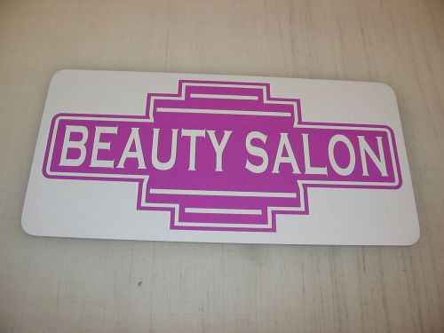 Lavender BEAUTY SALON Metal Sign 50s Retro Vintage Style Art Deco Hair Parlor