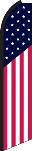 PATRIOTIC USA Feather Flag (11.5 x 2.5 feet)