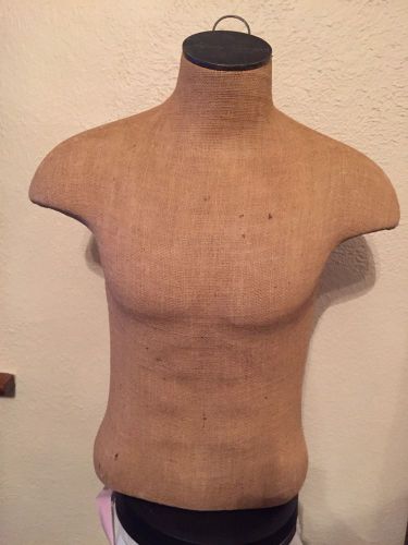 MALE TORSO MANNEQUIN FORM w/Hanger Loop Man&#039;s Clothing Display Manikin