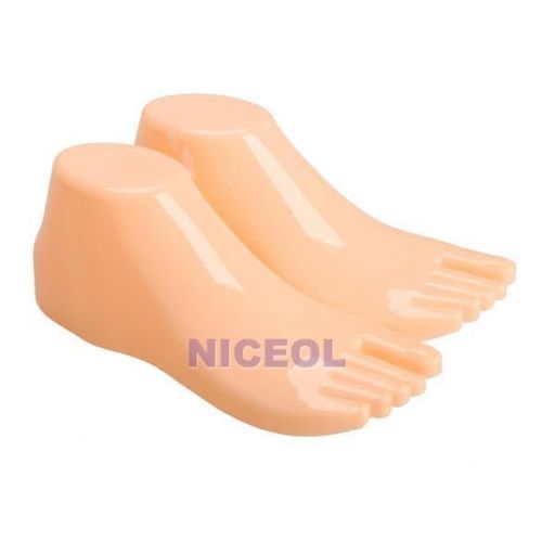 1pair hard plastic adult feet mannequin foot model tools for shoes display ni5l for sale