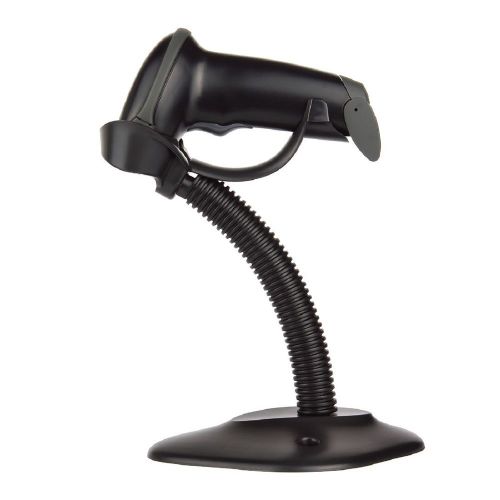 Automatic Laser Scan Barcode Scanner Bar Code Reader Handheld with Stand Black