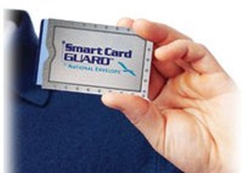 5-RFID CHARGE CARD THEFT PROTECTOR SLEEVES plus BONUS Faraday Cage White