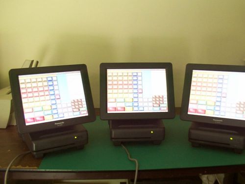 Panasonic JS790WS POS System w/Printers, JS910CV KVS LCDs Bump Bars  No MSR