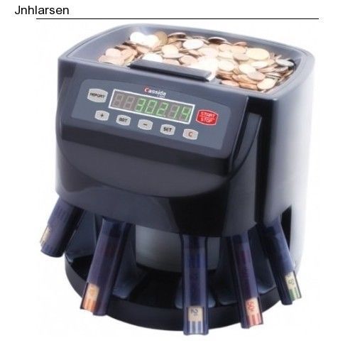 Coin counter sorter cassida commercial automatic assorted wrappers c200 led fast for sale