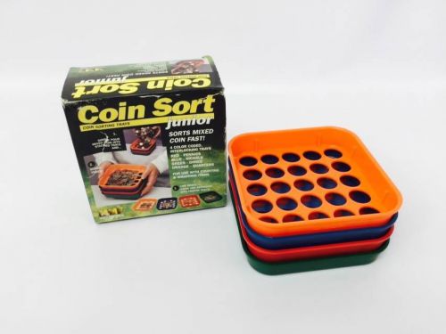 Vintage coin sort junior sorting trays mmf  industries.  in box for sale