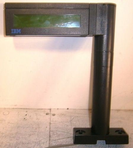 IBM POS Customer Display LCD Screen 73G1190 w/Stand+Cable