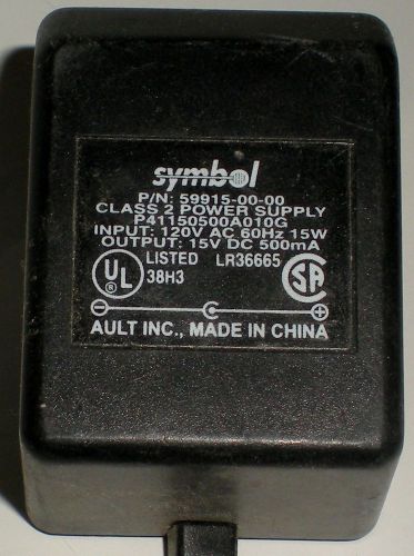 POWER SUPPLY 59915-00-00 AC ADAPTOR FOR SYMBOL LS 4074 BAR CODE SCANNER TESTED