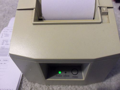 Used Star TSP600 Thermal POS Receipt Parallel Printer White w/Auto Cutter