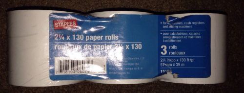 Staples Paper Rolls 2 1/4 x 130