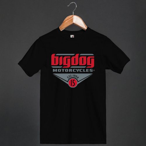Big dog chopper motorcycles logo black mens t-shirt shirts tees size s-3xl for sale