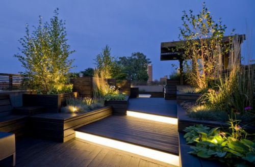 Garden PATHWAY lights ----- LED --- flowers landscaping CREATIVE pot steps DIY