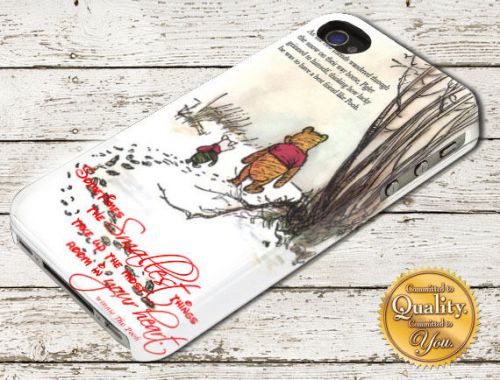 Winnie The Pooh Quote Disney Cartoon iPhone 4/5/6 Samsung Galaxy A106 Case