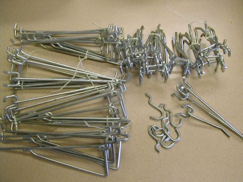 LOT OF 52 PEG BOARD HOOKS, ASSORTED, 8 POUNDS, Free Priority Shipping