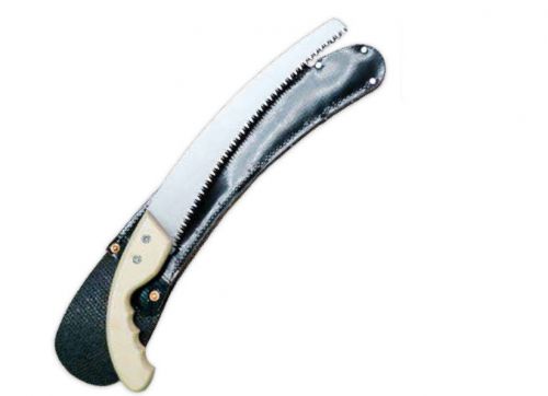 13” curved razor tooth&#034;hand saw,6 teeth per inch, saw with scabbard (combo) for sale