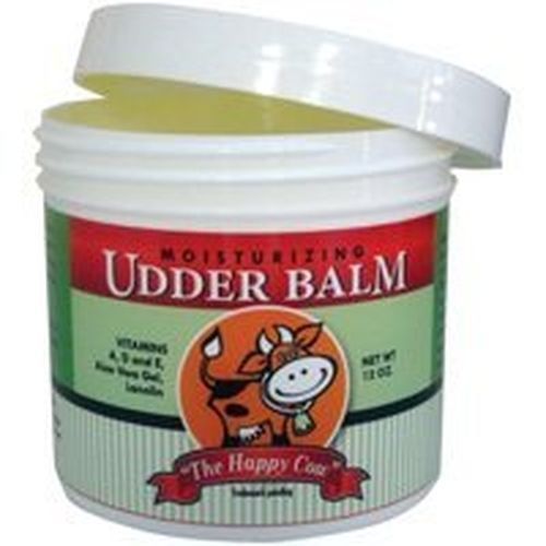 NEW &#034;THE HAPPY COW&#034; 3033 12OZ LARGE BOTTLE UDDER BALM SKIN CREAM LOTION SALE
