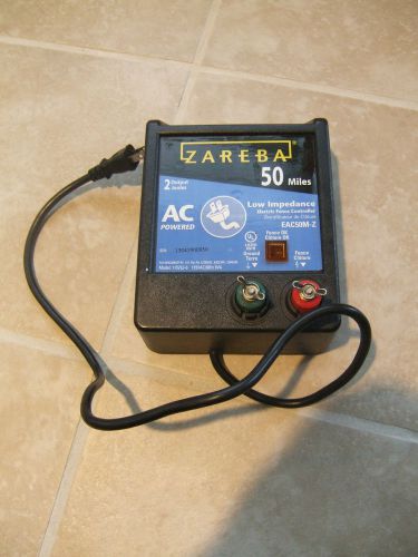 Zareba 50 Miles Low Impedance Electric Fence Controller AC Powered 2 Output 60Hz