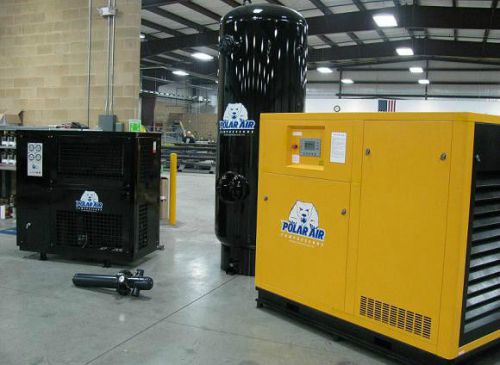 Polar Air! Eaton Compressor 100HP 3 Phase Rotary Screw Combination Package