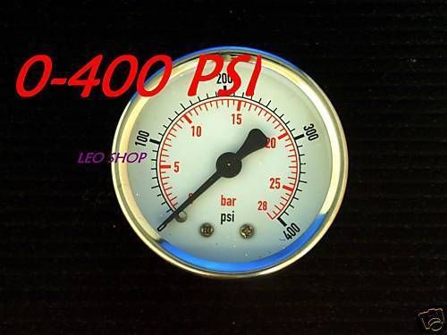 50mm 0-400 psi pressure gauge rear entry  air and oil for sale
